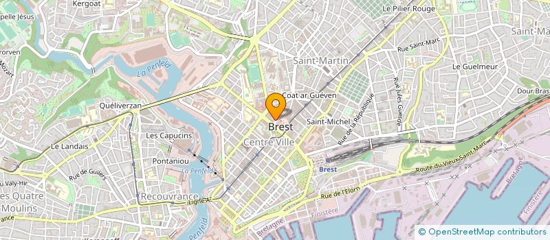 localisation de l'entreprise CAISSE DE CREDIT MUTUEL DE BREST SIAM-SAINT MARTIN  BREST