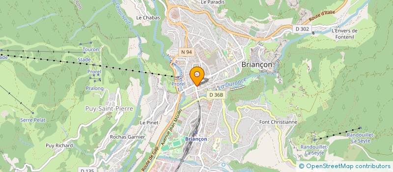 localisation de l'entreprise CAISSE DE CREDIT MUTUEL DE BRIANCON  BRIANCON