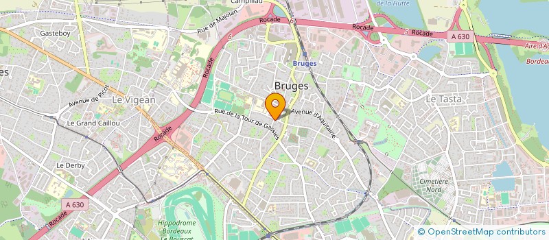 localisation de l'entreprise CAISSE DE CREDIT MUTUEL DE BRUGES  BRUGES