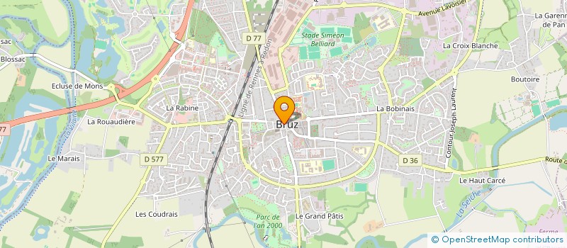 localisation de l'entreprise CAISSE DE CREDIT MUTUEL DE BRUZ  BRUZ