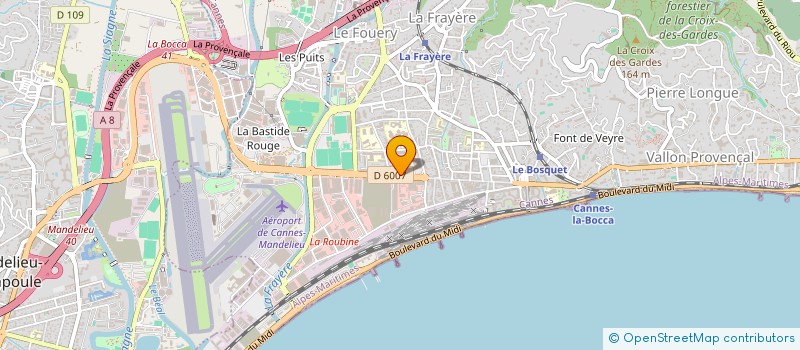 localisation de l'entreprise CAISSE DE CREDIT MUTUEL DE CANNES LA BOCCA à CANNES