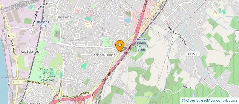 localisation de l'entreprise CAISSE DE CREDIT MUTUEL DE CARBON BLANC  CARBON-BLANC