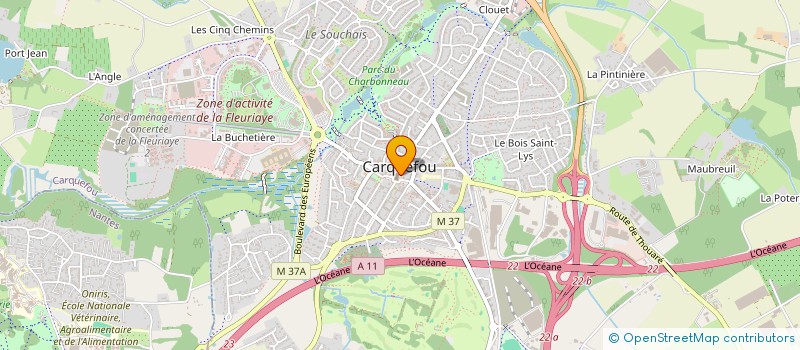 localisation de l'entreprise CAISSE DE CREDIT MUTUEL DE CARQUEFOU  CARQUEFOU