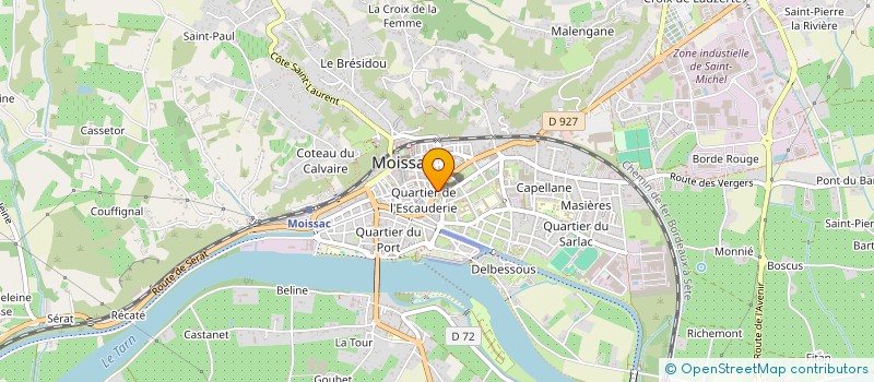 localisation de l'entreprise CAISSE DE CREDIT MUTUEL DE CASTEL-MOISSAC  MOISSAC