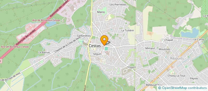 localisation de l'entreprise CAISSE DE CREDIT MUTUEL DE CESTAS  CESTAS