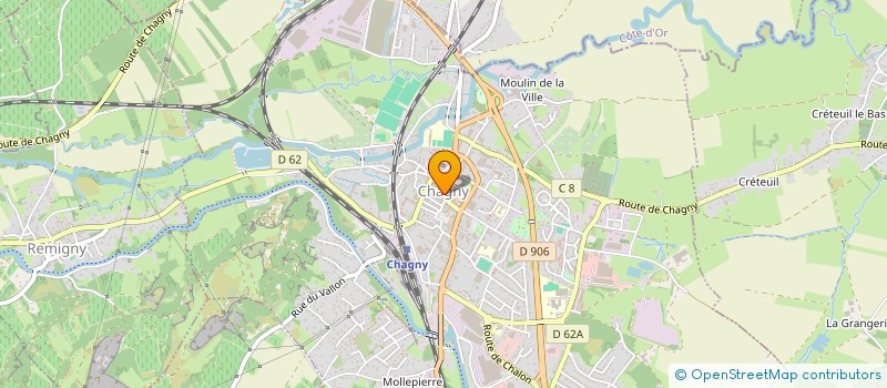 localisation de l'entreprise CAISSE DE CREDIT MUTUEL DE CHAGNY  CHAGNY