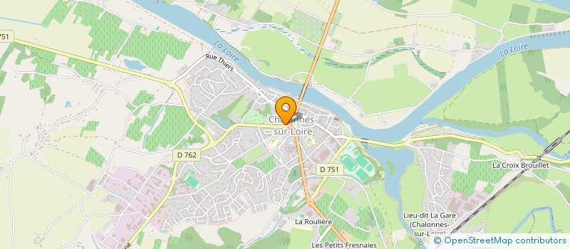 localisation de l'entreprise CAISSE DE CREDIT MUTUEL DE CHALONNES ST GEORGES SUR LOIRE  CHALONNES-SUR-LOIRE