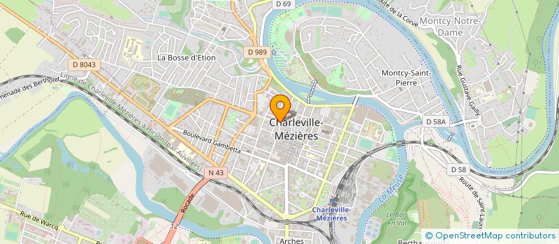 localisation de l'entreprise CAISSE DE CREDIT MUTUEL DE CHARLEVILLE-MEZIERES à CHARLEVILLE-MEZIERES