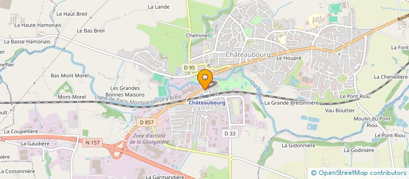 localisation de l'entreprise CAISSE DE CREDIT MUTUEL DE CHATEAUBOURG  CHATEAUBOURG