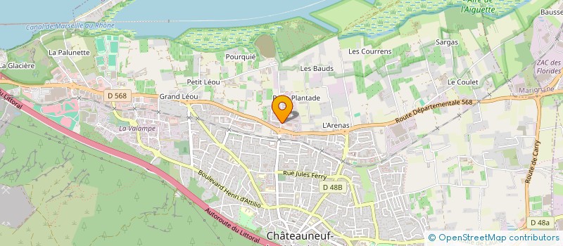 localisation de l'entreprise CAISSE DE CREDIT MUTUEL DE CHATEAUNEUF LES MARTIGUES  CHATEAUNEUF-LES-MARTIGUES