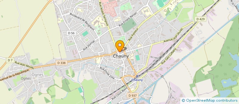 localisation de l'entreprise CAISSE DE CREDIT MUTUEL DE CHAUNY à CHAUNY