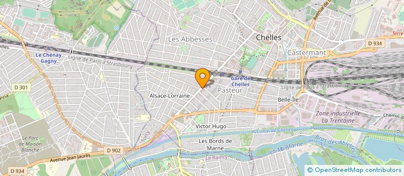localisation de l'entreprise CAISSE DE CREDIT MUTUEL DE CHELLES  CHELLES