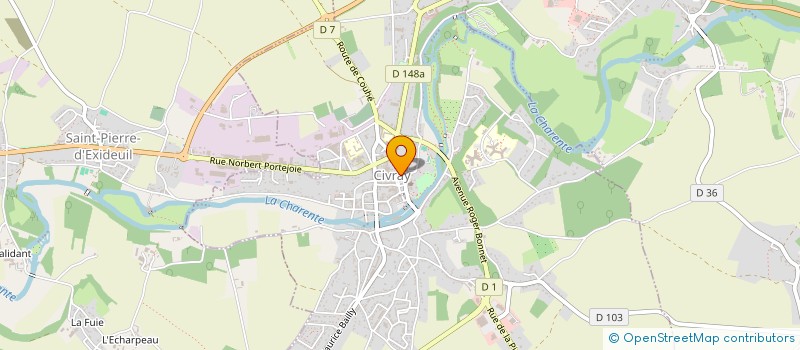 localisation de l'entreprise CAISSE DE CREDIT MUTUEL DE CIVRAY  CIVRAY