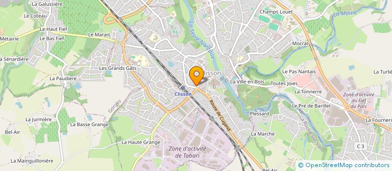 localisation de l'entreprise CAISSE DE CREDIT MUTUEL DE CLISSON VAL DE SEVRE  CLISSON