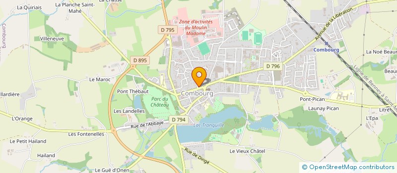 localisation de l'entreprise CAISSE DE CREDIT MUTUEL DE COMBOURG  COMBOURG