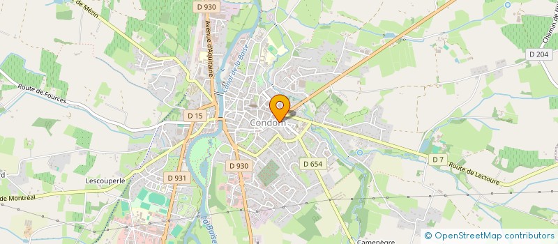 localisation de l'entreprise CAISSE DE CREDIT MUTUEL  DE CONDOM  CONDOM