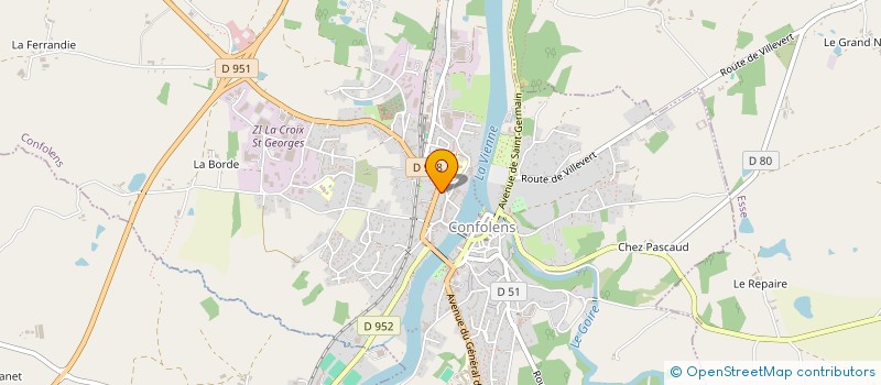 localisation de l'entreprise CAISSE DE CREDIT MUTUEL DE CONFOLENS à CONFOLENS