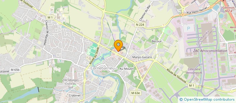 localisation de l'entreprise CAISSE DE CREDIT MUTUEL DE CORNEBARRIEU  CORNEBARRIEU