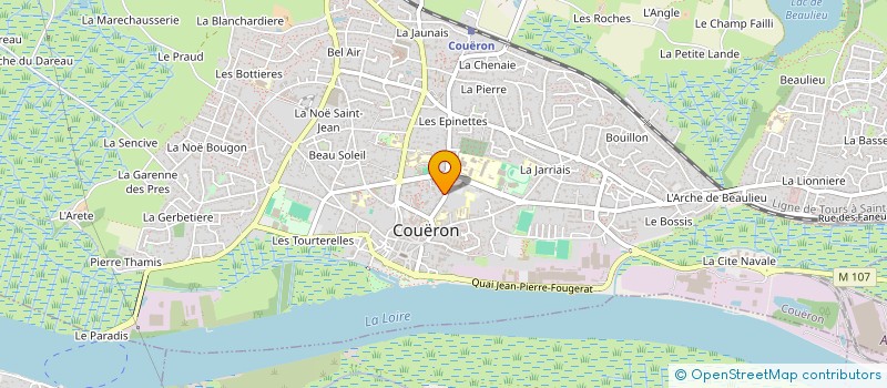 localisation de l'entreprise CAISSE DE CREDIT MUTUEL DE COUERON LA CHABOSSIERE à COUERON