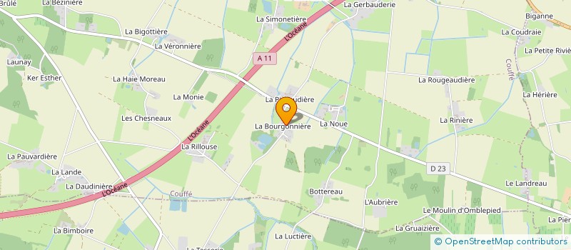 localisation de l'entreprise CAISSE DE CREDIT MUTUEL DE COUFFE  COUFFE