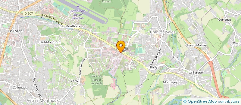 localisation de l'entreprise CAISSE DE CREDIT MUTUEL DE CRANVES SALES LES VOIRONS  CRANVES-SALES