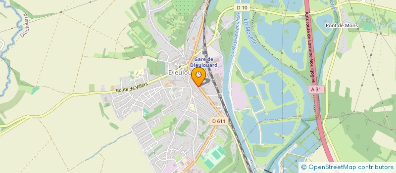 localisation de l'entreprise CAISSE DE CREDIT MUTUEL DE DIEULOUARD  DIEULOUARD