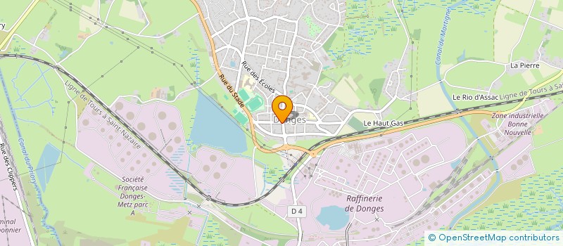 localisation de l'entreprise CAISSE DE CREDIT MUTUEL DE DONGE  DONGES