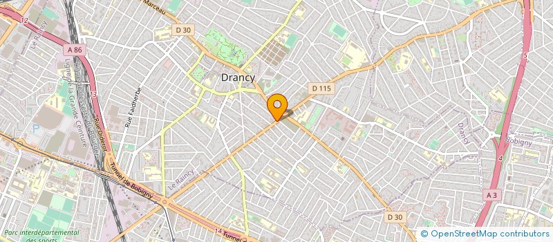 localisation de l'entreprise CAISSE DE CREDIT MUTUEL DE DRANCY à DRANCY