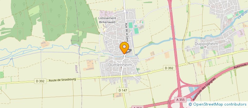 localisation de l'entreprise CAISSE DE CREDIT MUTUEL DE DUPPIGHEIM  DUTTLENHEIM