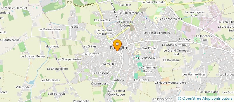 localisation de l'entreprise CAISSE DE CREDIT MUTUEL DE FONDETTES  FONDETTES