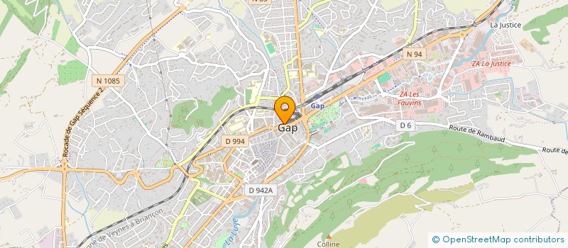 localisation de l'entreprise CAISSE DE CREDIT MUTUEL DE GAP  GAP