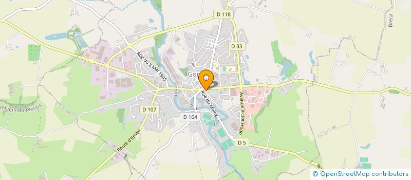 localisation de l'entreprise CAISSE DE CREDIT MUTUEL DE GORRON  GORRON