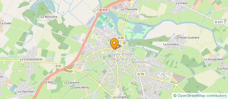 localisation de l'entreprise CAISSE DE CREDIT MUTUEL DE GRAND LIEU ET LOGNE  SAINT-PHILBERT-DE-GRAND-LIEU