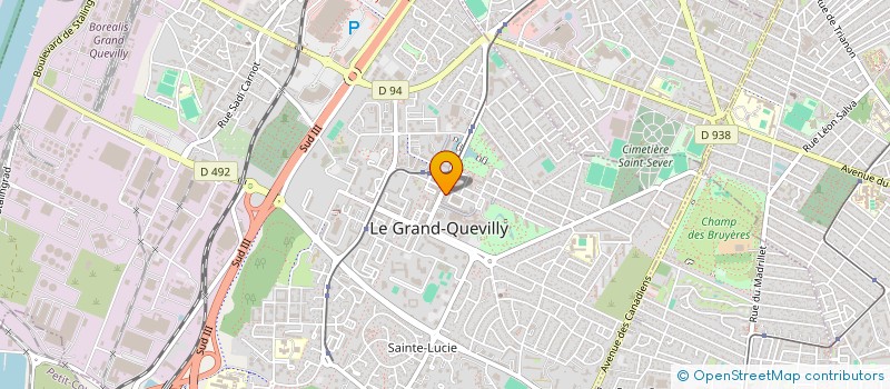 localisation de l'entreprise CAISSE DE CREDIT MUTUEL DE GRAND QUEVILLY  LE GRAND-QUEVILLY