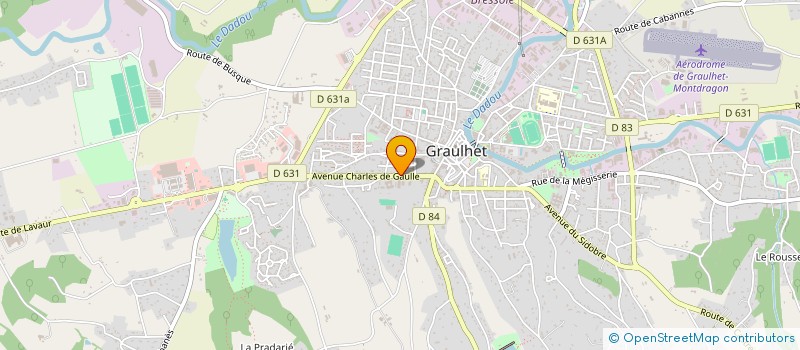 localisation de l'entreprise CAISSE DE CREDIT MUTUEL DE GRAULHET  GRAULHET