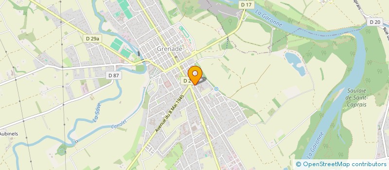 localisation de l'entreprise CAISSE DE CREDIT MUTUEL DE GRENADE  GRENADE