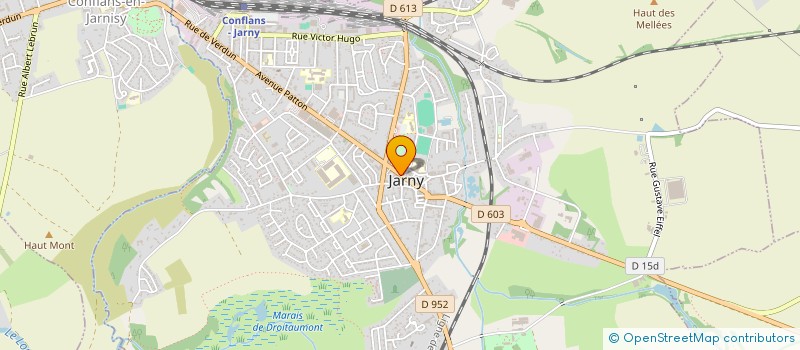 localisation de l'entreprise CAISSE DE CREDIT MUTUEL DE JARNY  JARNY