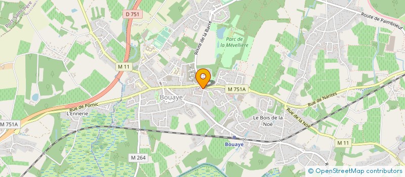 localisation de l'entreprise CAISSE DE CREDIT MUTUEL DE L'ACHENEAU à BOUAYE
