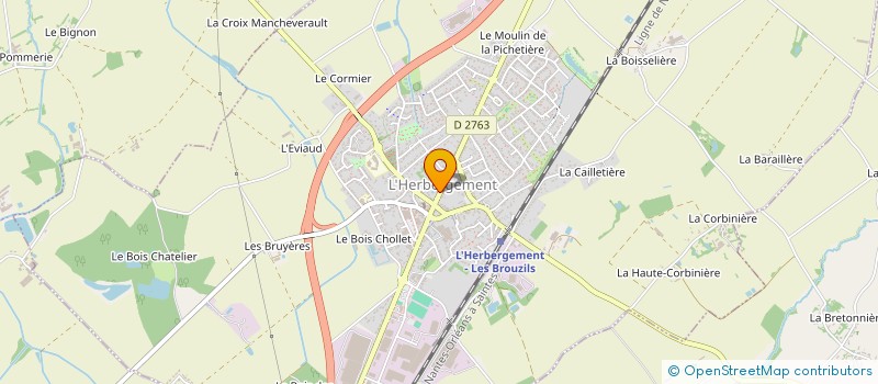 localisation de l'entreprise CAISSE DE CREDIT MUTUEL DE L'HEBERGEMENT  L'HERBERGEMENT