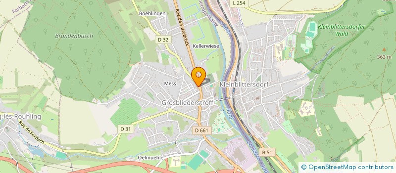 localisation de l'entreprise CAISSE DE CREDIT MUTUEL DE L'UNION  GROSBLIEDERSTROFF