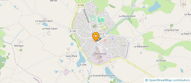 localisation de l'entreprise CAISSE DE CREDIT MUTUEL DE LA BRUFFIERE  LA BRUFFIERE