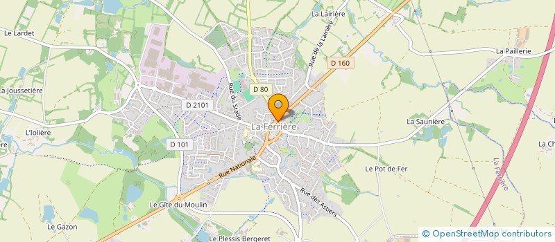 localisation de l'entreprise CAISSE DE CREDIT MUTUEL DE LA FERRIERE  LA FERRIERE