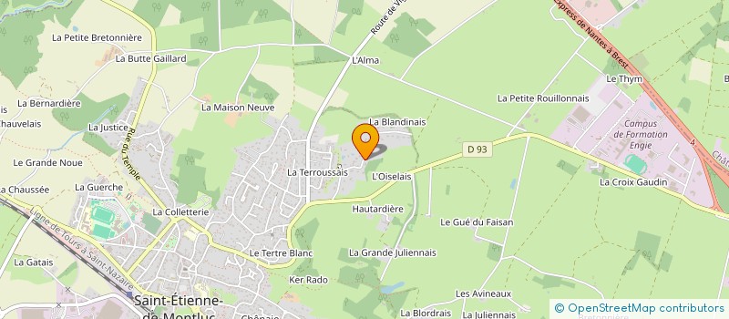 localisation de l'entreprise CAISSE DE CREDIT MUTUEL DE LA PAQUELAIS  VIGNEUX-DE-BRETAGNE