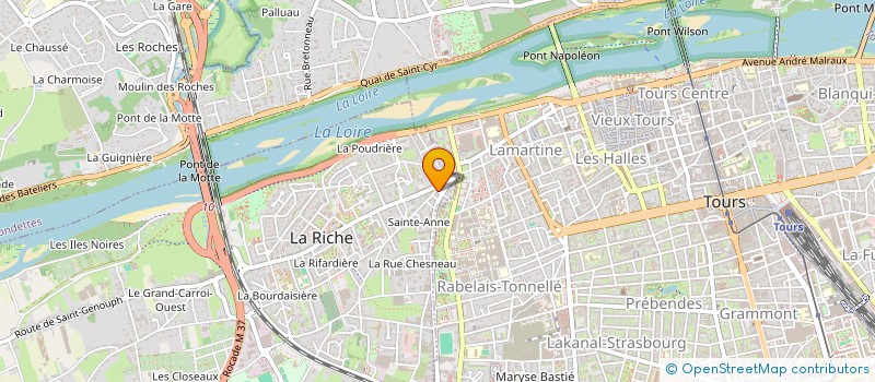 localisation de l'entreprise CAISSE DE CREDIT MUTUEL DE LA RICHE  LA RICHE