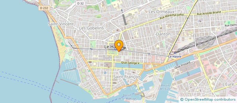 localisation de l'entreprise CAISSE DE CREDIT MUTUEL DE LE HAVRE CENTRE  LE HAVRE
