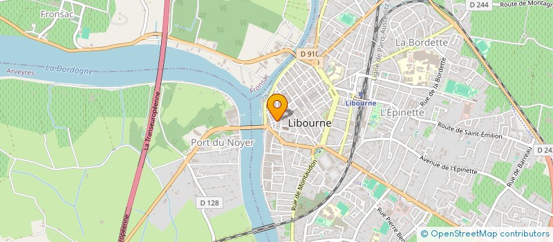 localisation de l'entreprise CAISSE DE CREDIT MUTUEL DE LIBOURNE  LIBOURNE