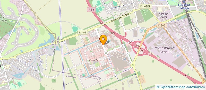 localisation de l'entreprise CAISSE DE CREDIT MUTUEL DE LIEUSAINT CARRE SENART  LIEUSAINT