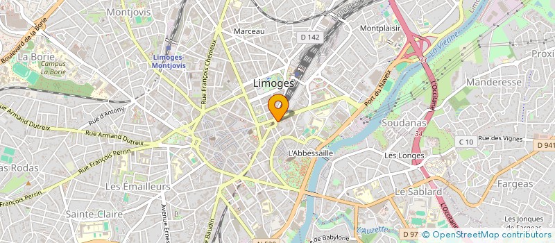 localisation de l'entreprise CAISSE DE CREDIT MUTUEL DE LIMOGES CENTRE à LIMOGES