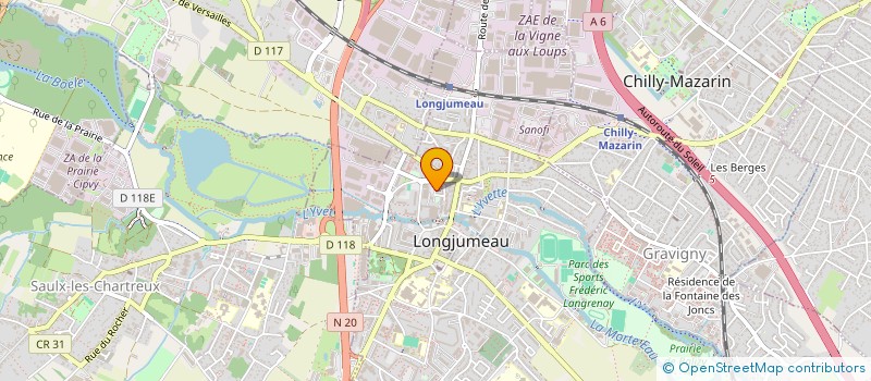 localisation de l'entreprise CAISSE DE CREDIT MUTUEL DE LONGJUMEAU - CHAMPLAN à LONGJUMEAU