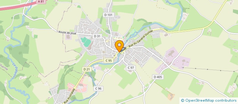 localisation de l'entreprise CAISSE DE CREDIT MUTUEL DE LOUE  LOUE